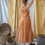 Voile & Cotton Wrap Dress