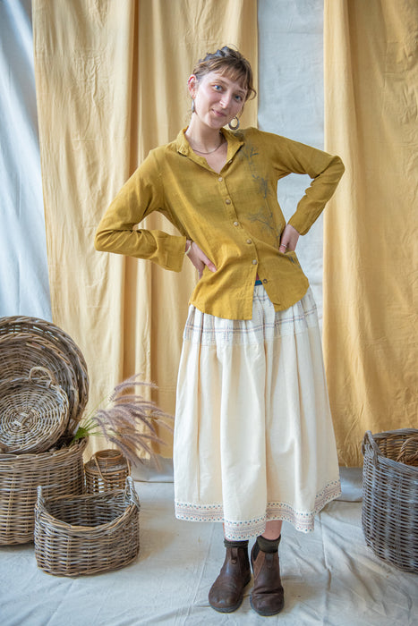 Turmeric Bamboo Collared Shirt