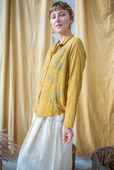 Turmeric Bamboo Collared Shirt