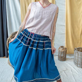 Embroidered Tank Blouse