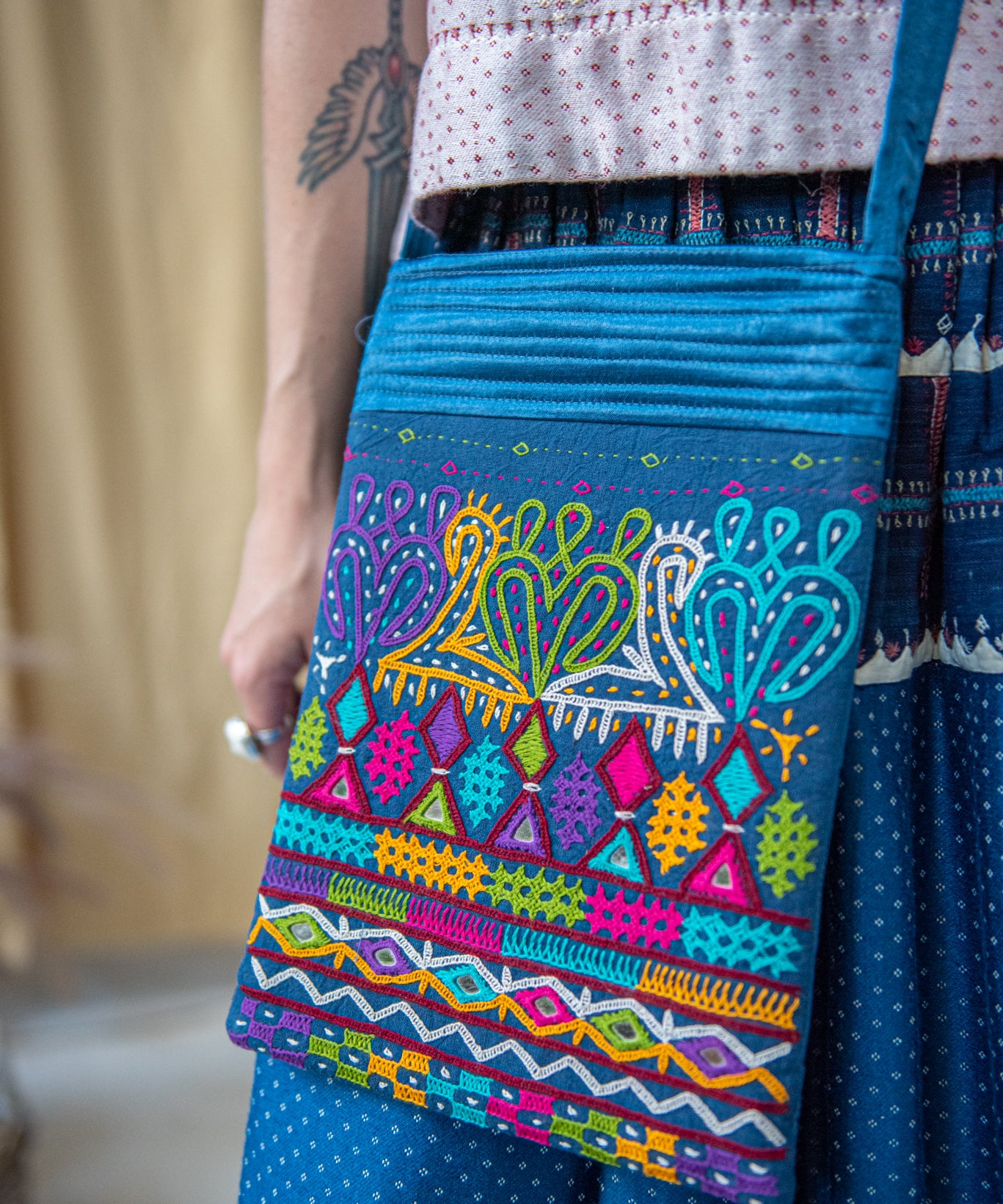 Embroidered Rabari Crossbody Bag