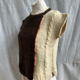 Banki Crop Half Cable Vest