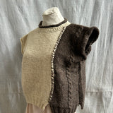 Banki Crop Half Cable Vest