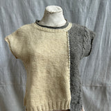 Banki Crop Half Cable Vest