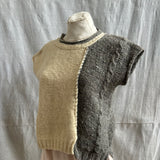 Banki Crop Half Cable Vest