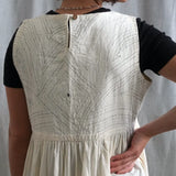 Hand Embroidered White Dress
