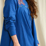 Embroidered Shirt Dress