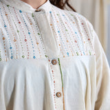 Embroidered Shirt Dress
