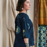 Ajrakh Half Sleeve Top