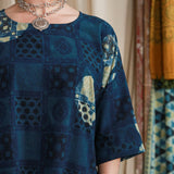 Ajrakh Half Sleeve Top