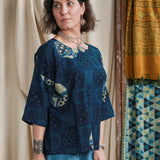 Ajrakh Half Sleeve Top
