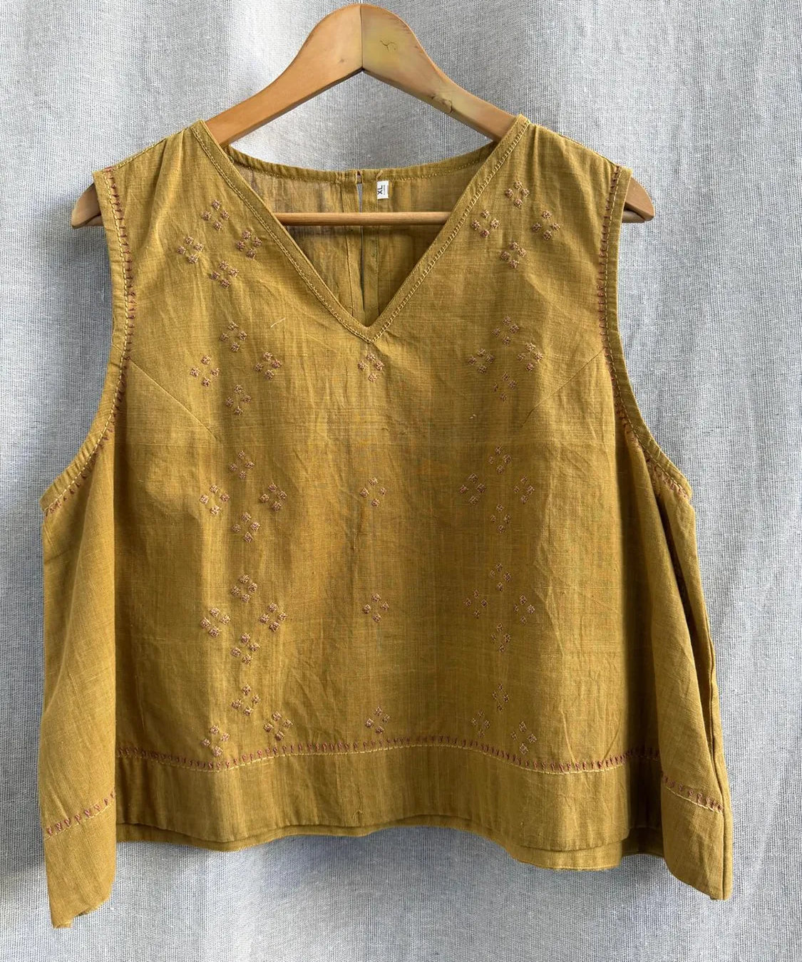 Hand Embroidered Tank Blouse