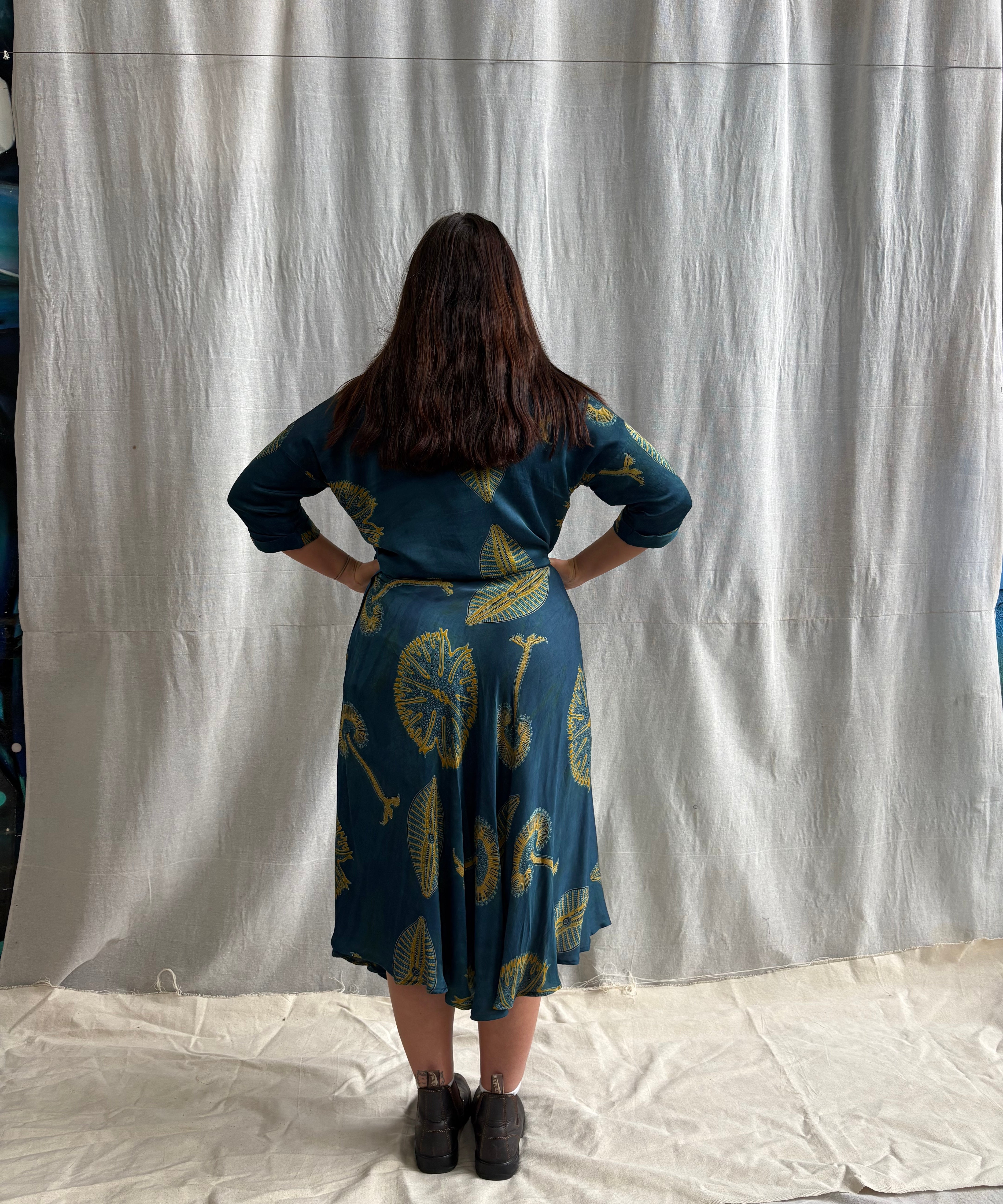 Ajrakh Midi Wrap Skirt