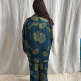 Ajrakh Silk Kimono