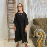 Blue Mormon Butterfly Kaftan