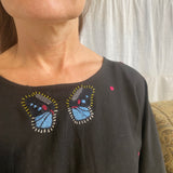 Blue Mormon Butterfly Kaftan
