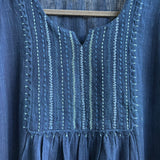 Hand Embroidered Flowers Dress