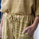 Mixed Weave Drawstring Pants