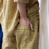 Mixed Weave Drawstring Pants