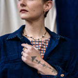 Cropped Shirt – Dark Indigo