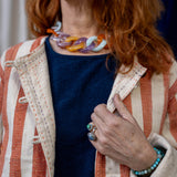 Reversible Coat – Coral Stripe