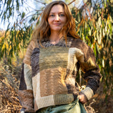 Mosaic Patchwork Collared Jumper