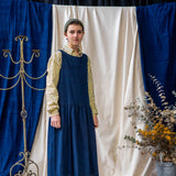 Plant Dyed Drop Waist Dress – Dark Indigo