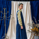 Plant Dyed Drop Waist Dress – Dark Indigo