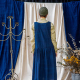 Plant Dyed Drop Waist Dress – Dark Indigo