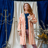 Reversible Coat – Coral Stripe
