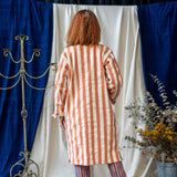 Reversible Coat – Coral Stripe