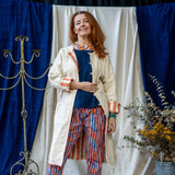 Reversible Coat – Coral Stripe