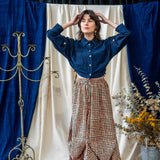 Cropped Shirt – Dark Indigo