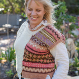 Crop Half Motif Vest