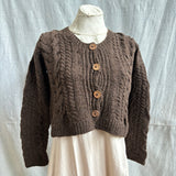 Crop Cable Cardigan