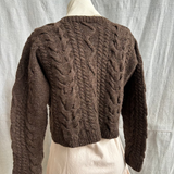 Crop Cable Cardigan