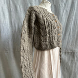 Crop Cable Cardigan