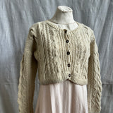 Crop Cable Cardigan