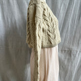 Crop Cable Cardigan