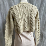 Crop Cable Cardigan