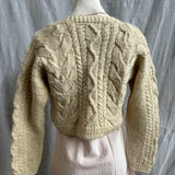 Crop Cable Cardigan