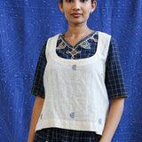 Layered Drawstring Top