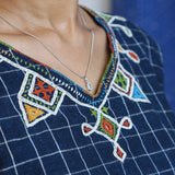 Embroidered V-Neck Top