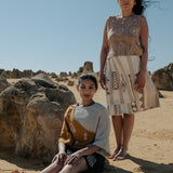 Checked Side Tie Top