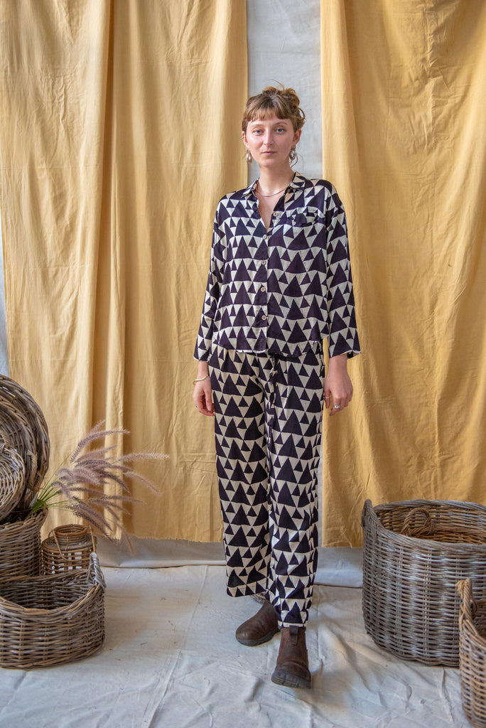 Ajrakh Boxy Shirt