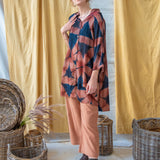 Clamp Dyed Oversized Shirt