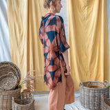 Clamp Dyed Oversized Shirt