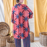 Clamp Dyed Oversized Shirt