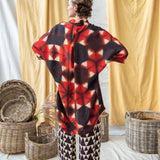 Clamp Dyed Oversized Shirt