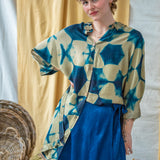 Clamp Dyed Oversized Shirt